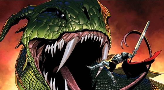 Fear Itself Thor contre le Serpent