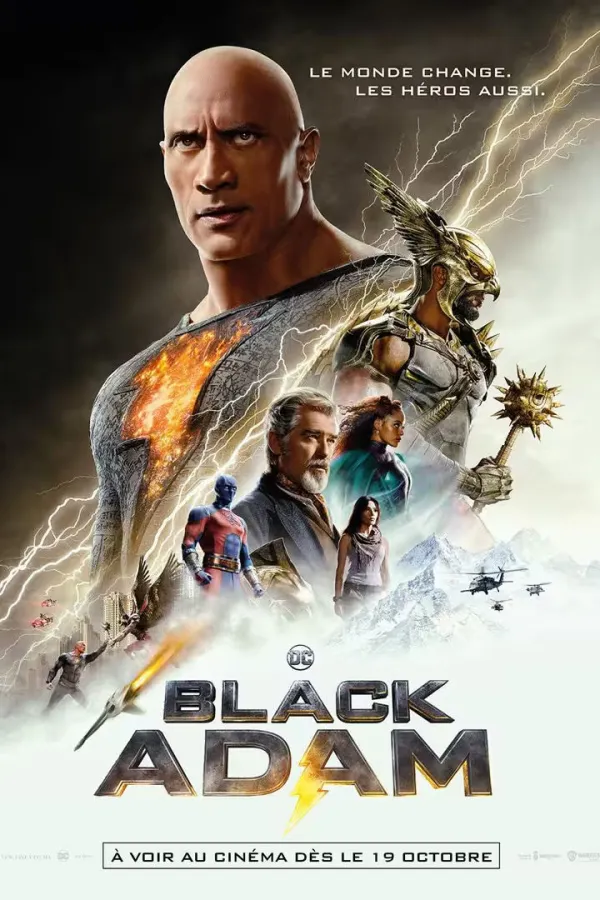 affiche du film black adam 2022